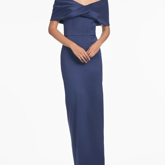 Sachin & Babi Viveca Gown, Navy Blue, Size 6 - Picture 1 of 6